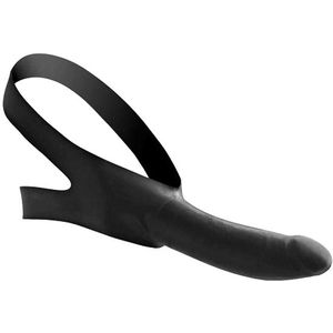 Face Fuk Gag Met Dildo - Zwart
