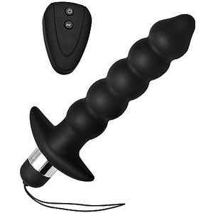 Master Series - Wireless Black Vibrating Anal Beads Remote