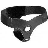 Crave Double Penetration Faux Leather Strap On