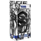 Tom Of Finland - 3 Piece Silicone Cock Ring Set - Black