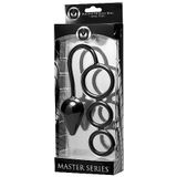 Master Series Triple Threat Siliconen Cockring Met Buttplug