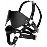 Strict - Eye Mask Harness with Ball Gag