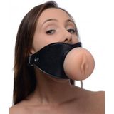 Pussy Face Oral Sex Mouth Gag - Black