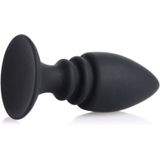 Male Harness with Silicone Anal Plug - Black