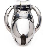 Rikers 24-7 Stainless Steel Locking Chastity Cage - Silver