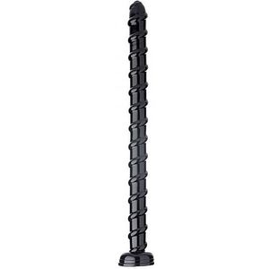 Hosed 19 Inch Spiral Anal Snake - Black