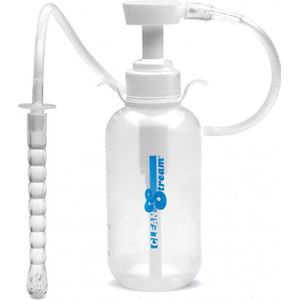 XR Brands AF535,Pump Action Enema Bottle w/ Nozzle - Transparent,Zwart