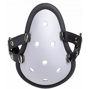 XR Brands - Master Series - Musk Athletic Cup Muzzle with Removable Straps - White