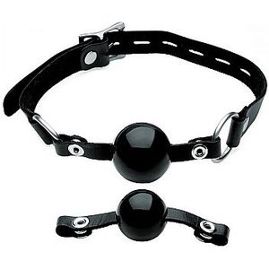 Interchangeable Silicone Ball Gag Set - Black