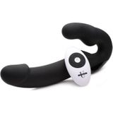 Strapless Strap On with Remote- Black