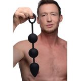 Tom of Finland Weighted Anal Ball Beads - Black