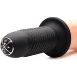 The Curved Dicktator 13 Mode Vibrating Giant Dildo Thruster - Bl