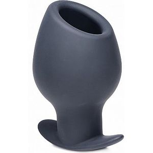 Master Series Ass Goblet Hollow Anal Plug, 222 g, zwart