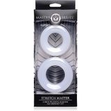 Stretch Master - 2 pc Silicone Anal Grommet Set - White