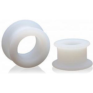 Stretch Master 2 pc Silicone Anal Grommet Set - White