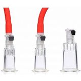 3-Way Suck Her Nipple and Clit Pump System - Red