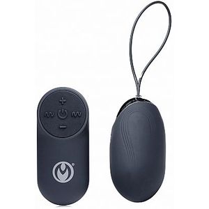 Thunder Egg 21X Silicone Vibrator with Remote Control - Black