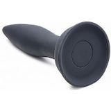 Turbo Ass-Spinner Silicone Anal Plug with Remote Control - Black