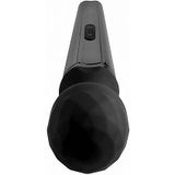 Diamond Head- 11X Silicone Wand Massager - Black