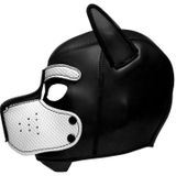 Neoprene Puppy Hood - Black and White