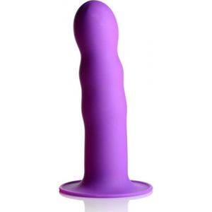 Squeeze-It Squeeze-It gegolfde dildo - lila 337 g