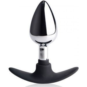 Dark Invader Metal & Silicone Anal Plug - Medium