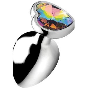 Buttplug Rainbow Prism Heart - Large