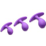 Booty Poppers Silicone Anal Trainer Set - Purple