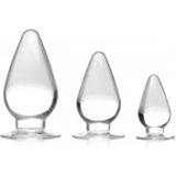 Master Series Triple Cones Anaalplug Set Van 3 - Transparant