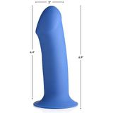 Squeezable Thick Phallic Dildo - Blue