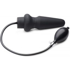 Ass-Pand Large Inflatable Silicone Anal Plug - Black