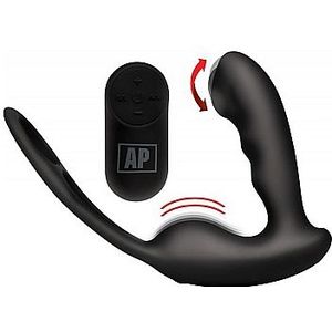 XR Brands Milking and Vibrating Prostate Massager + Harness with 7 Speeds black