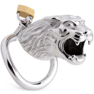 Tiger King Locking Chastity Cage