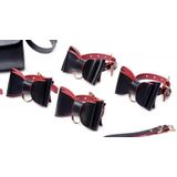 Black and Red Bow Bondage Set + Carry Case - Black