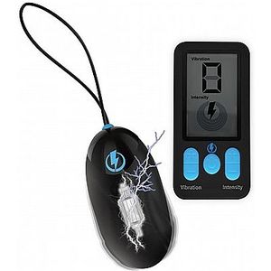 XR Brands - Vibrating and E-Stim Silicone Egg + Remote Control