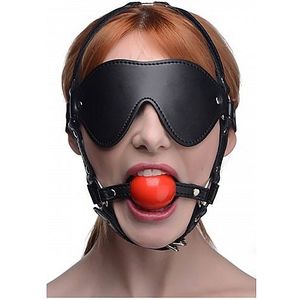 Blinddoek Harnass met Rode Ballgag