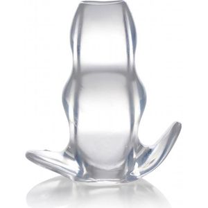 Clear View Hollow Anal Plug - Large