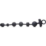 10X Dark Rattler Vibrating Silicone Anal Beads w/ Remote