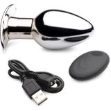 Chrome Blast 7X Rechargeable Butt Plug R/C - Large