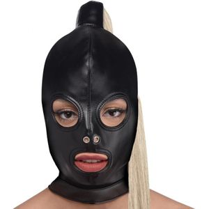 Strict - Bondage Hood met Blonde Paardenstaart