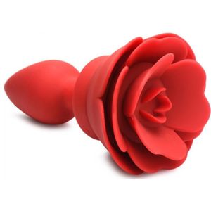 Vibrerende Rose Anaalplug Met Afstandsbediening - Medium