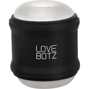 Love Botz - Masturbator - 10X Cyber Stroke Vibrating Stroker - Dubbele open uiteinden - zwart