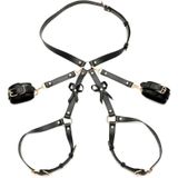 XR Brands - Strict AH088-ML - Bondage Harness with Bows - M/L - Black