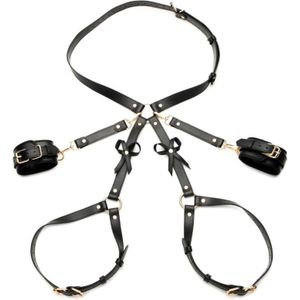 XR Brands - Strict AH088-ML - Bondage Harness with Bows - M/L - Black