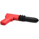 Stotende Pistola Vibrator - Zwart/Rood