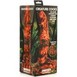 Sabretooth - Silicone Dildo - Orange/Black