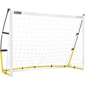 SKLZ Quickster Super draagbare voetbalkooi voor kinderen, snelle montage, wit/zwart/geel, 2,4 x 1,5 m