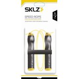 SKLZ Speed Rope - Gecoat Springtouw - Verstelbaar - Ergonomisch Handvat - Zwart / Geel  - Fitness Training - Ropeskipping - Touwtje Springen