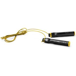 SKLZ Speed Rope - Gecoat Springtouw - Verstelbaar - Ergonomisch Handvat - Zwart / Geel  - Fitness Training - Ropeskipping - Touwtje Springen
