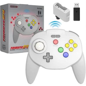 retro-bit - Tribute64 - Draadloze Controller - Grijs - Gamepad - Nintendo Switch